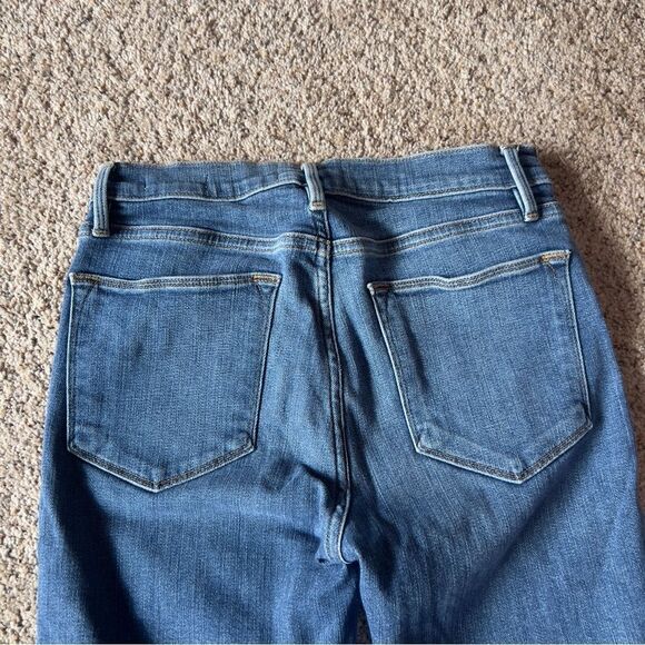 Frame Denim Le High Skinny Jeans Size 26 LHSKRSS793 Hazelwood Studded Ankle Fray - Picture 13 of 14